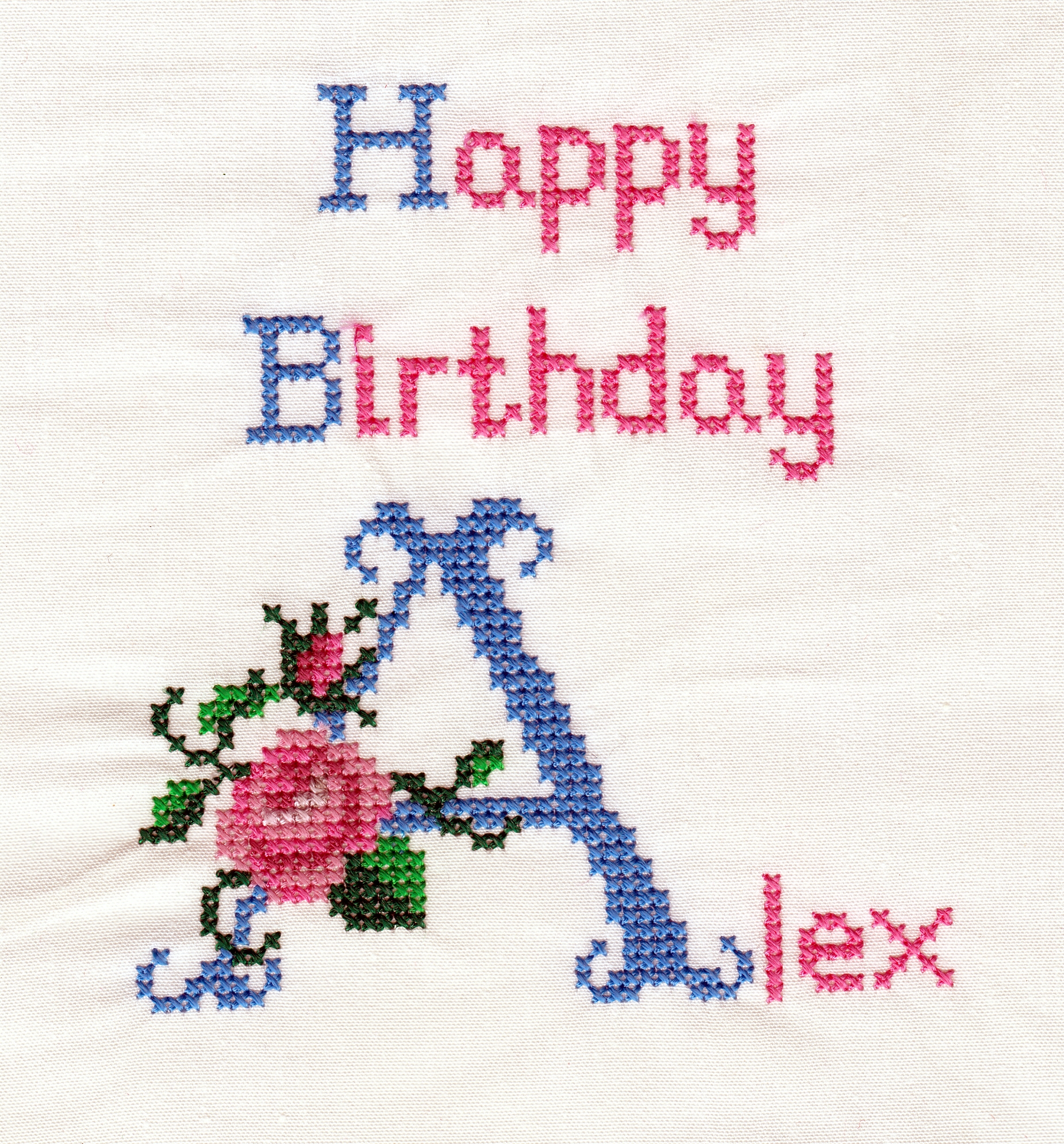 Simple 01 sample card stitchout